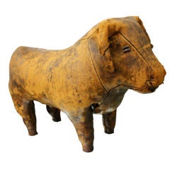 Antique Leather Bull by Abercrombie & Fitch