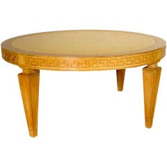 Tommi Parzinger Round Cocktail Table