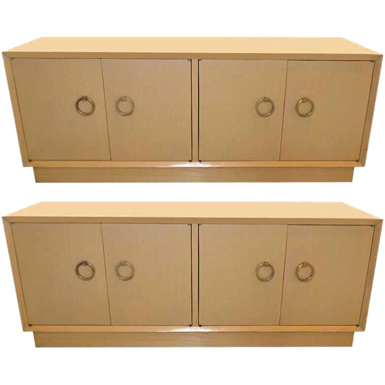Pair of Small Low Credenzas by T. H. Robsjohn-Gibbings
