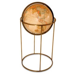 Replogle Floor Globe in Modern Brass Stand