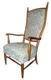 Pair of Edward Wormley for Dunbar High Back Arm Chairs