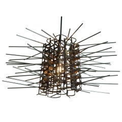Salvaged Metal Light Fixture: Starpower