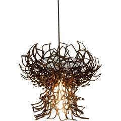 Salvaged Metal Light Fixture: Tuberose