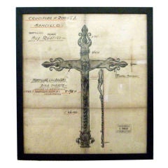 Jose Thenne Working Drawing : Cross