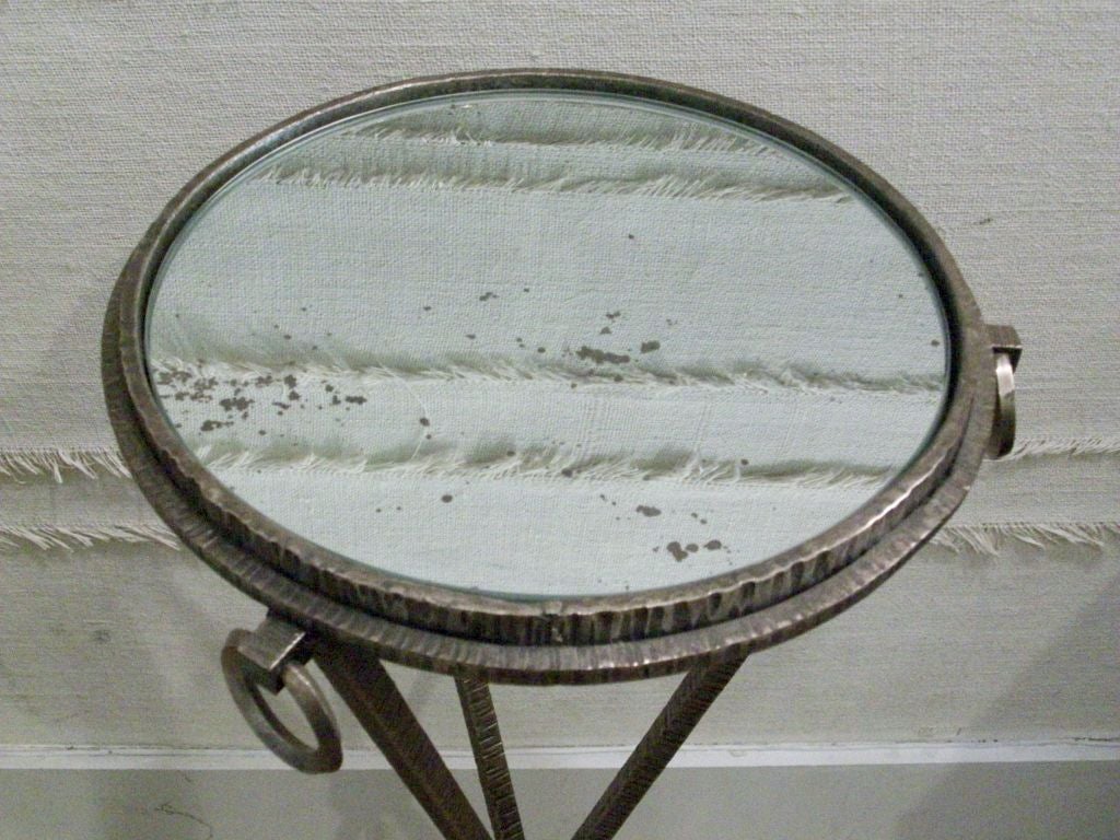 Three Legged French Wrought Iron Table