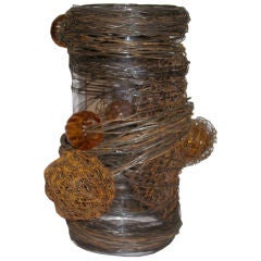 Wire Wrapped Vase by Lucy Slivinski