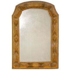 Exceptional Tramp Art Mirror