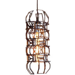Salvaged Metal Light Fixture: Wavelength (Small)