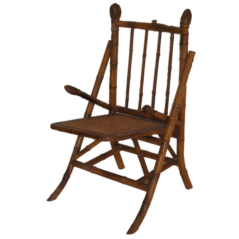 Early 20th Century English Bamboo Chair