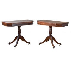 Vintage Pair of New York Card Tables