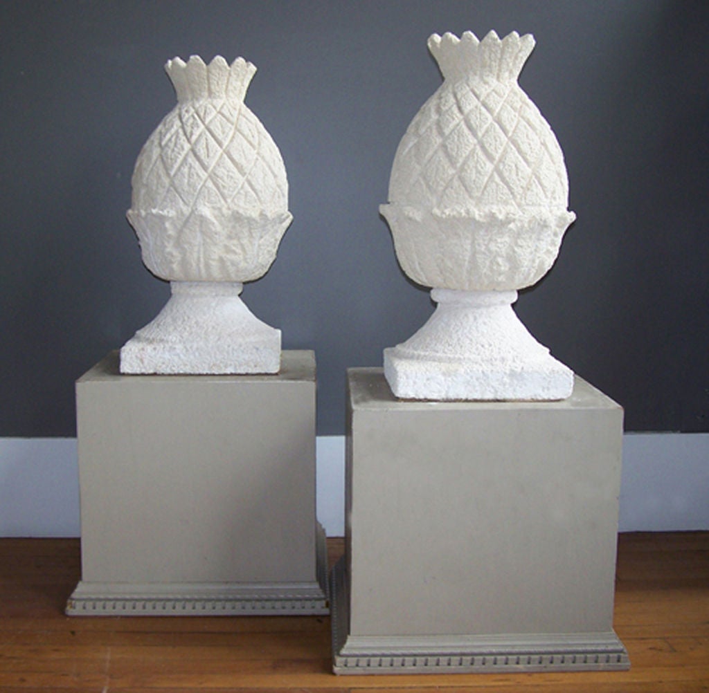 Carved Coral Finials