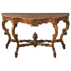 Brazilian Carved Rosewood Console Table