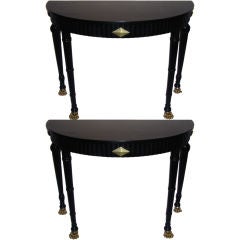 Pair of House of Jansen Consoles Pair of House of Jansen Consoles