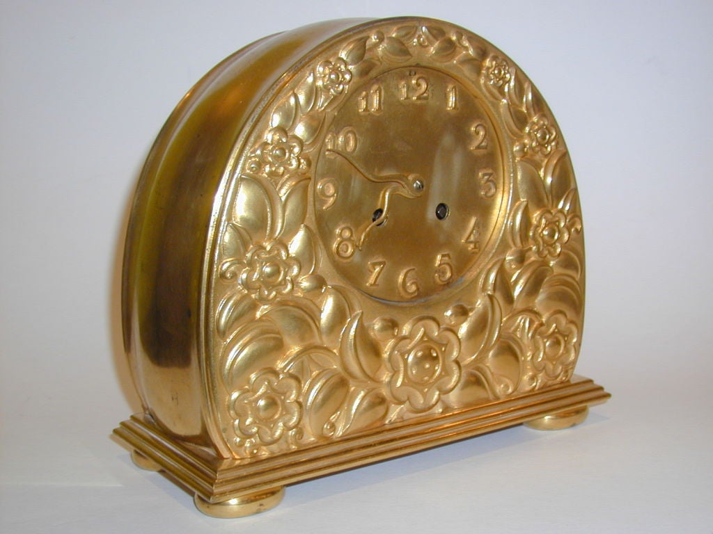 Art Deco Bronze Clock