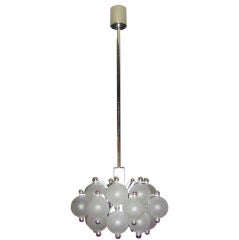 Frosted Glass Ball Chandelier