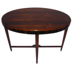 Oval Art Deco Table by De Coene