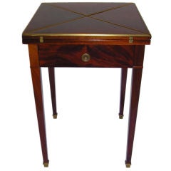 Antique Handkerchief Gaming Table