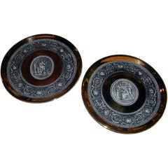 Pair of "Imperial" Plates by Fornasetti