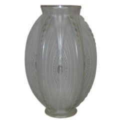 "Pirogues"  Art Deco Vase