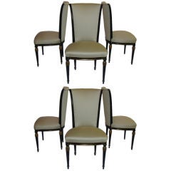 House of Jansen  Set of Six  Chairs