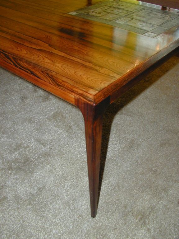 Nils Thorsson Rosewood Table In Good Condition For Sale In Charleston, SC