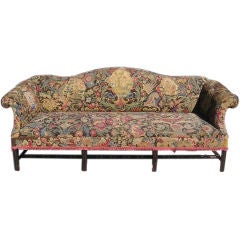 English Chippendale Mahogany Needlepoint Sofa, Circa 1780