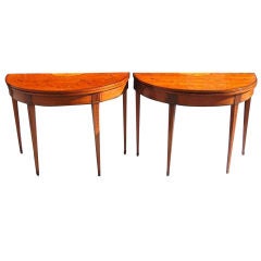 Pair of English Card Tables