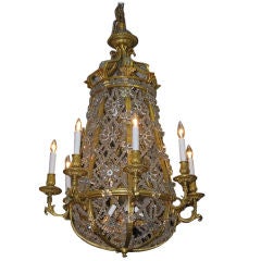 French Gilt Bronze and Crystal Baccarat Chandelier. Circa 1790 6