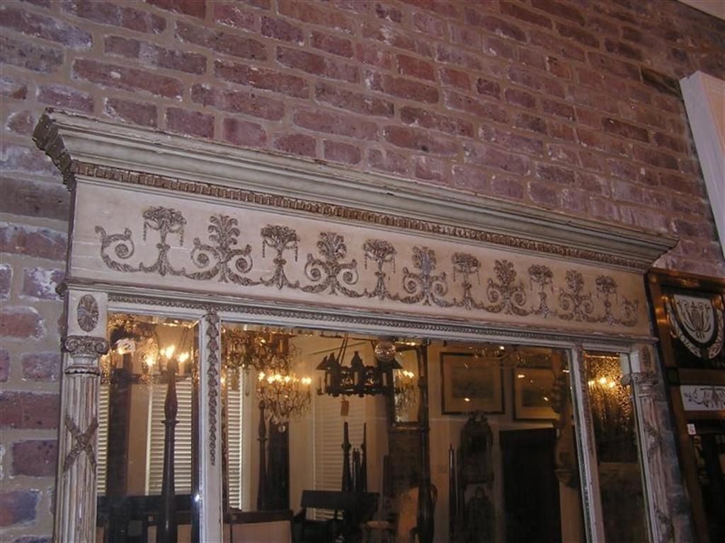 English Over Mantel Mirror For Sale 1