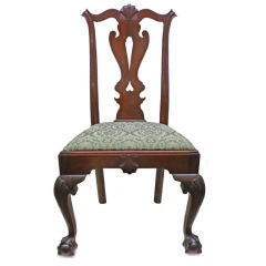 Used Philadelphia Chippendale Red Walnut Side Chair , Circa 1760