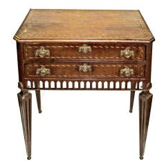 Dutch Neoclassical Inlaid Mahogany Side Table