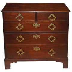 Antique George III Mahogany Bachelor
s Chest