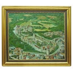 English School Oil on Canvas of Windsor Castle