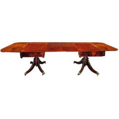 American Classical Mahogany Dining Table ca. 1820 Baltimore
