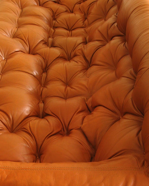 20th Century Leather and Jacaranda Wood Sofa by Percival Lafer