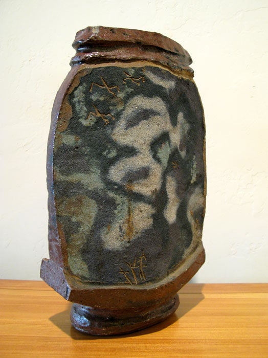 American Large Ceramic Sky Pot by Jerry Rothman 1961