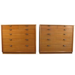 Pair of Precendent Line Dresser Chests by Edward Wormley