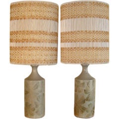Pair Ceramic Lamps by David Cressey and Robert Maxwell