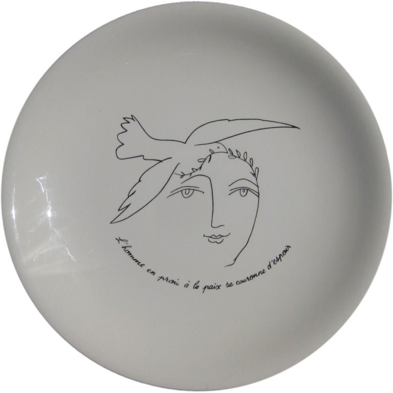 Pablo Picasso and Paul Eluard Plate