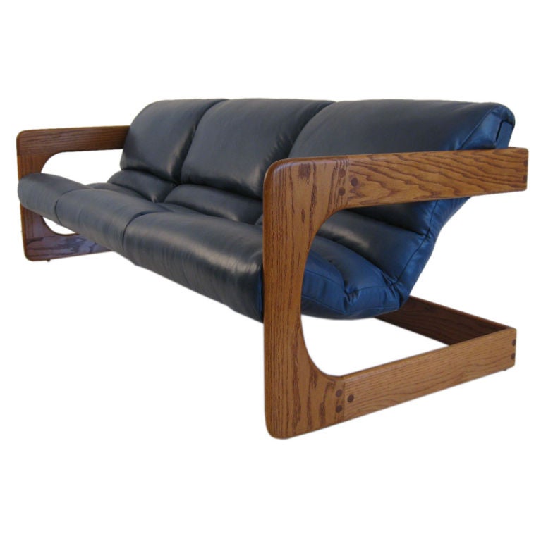 California Design Lou Hodges Leather Sofa