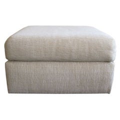 Custom 1980s Sofa Ottoman by Directional
