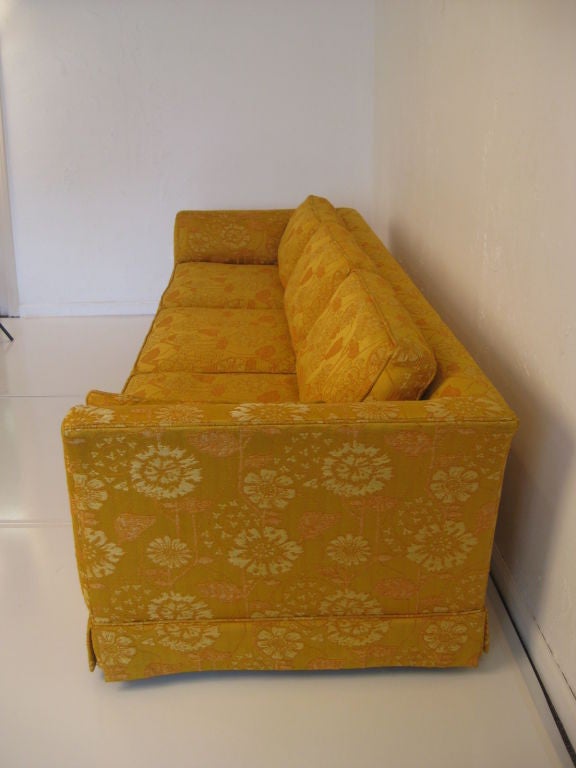 Custom Silk Upholstered Sofa By Marge Carson 2