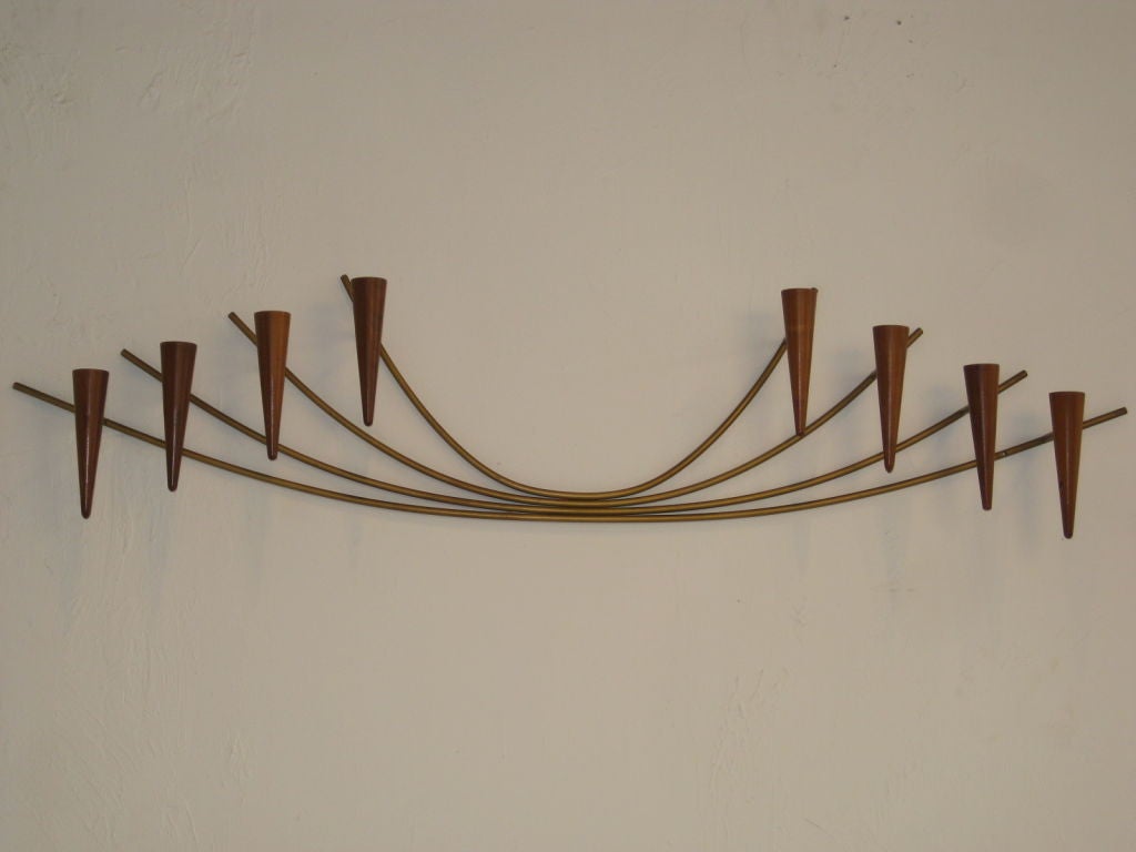 58" Long Candelabra Wall Sconce by Gaylord Ortman