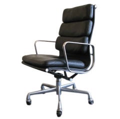 Leather and Aluminum Desk Chair by Eames for Herman Miller