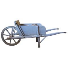 Antique 19th Century French Provincial Wheel Barrel