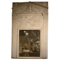 Antique 19c Neoclassical Trumeau