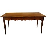 Oak Farm Table with Drawer