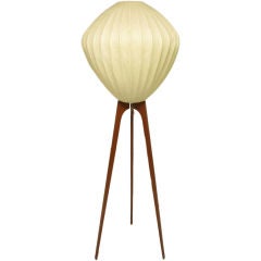 Danish Teak Atomic Tripod Floor Lamp ca. 1960s