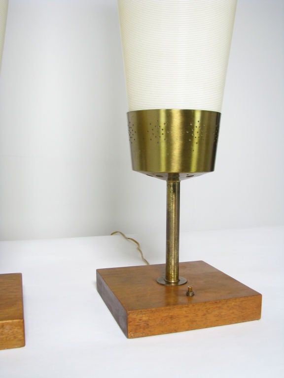Pair of Mid-Century Tall Table or Floor Lamps, ca. 1960s