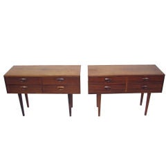 Pair of Danish Rosewood Thin-Lined Cabinets by Kai Kristiansen